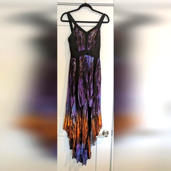 Bebe High-Low Maxi Chiffon Dress - Picture 3 of 5